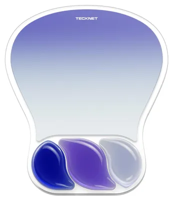 Produktbild von TECKNET Gel-Mauspad mit Handgelenkauflage, ergonomisches Mauspad mit Gelkissen Handgelenkstütze zur Linderung von Handgelenkschmerzen, wasserdicht Mousepad, rutschfeste Unterseite für Büro und Zuhause