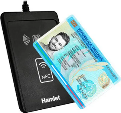 Obrázok produktu pre Hamlet HUSCR-CIEP Čítačka čipových kariet USB USB 2.0 čierna
