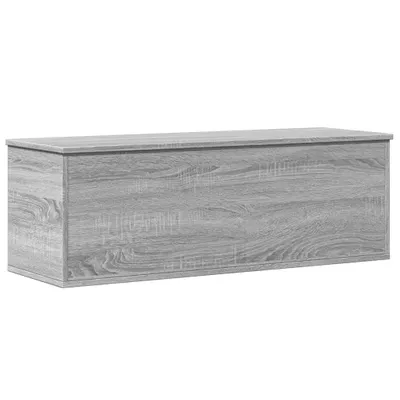 Image de Boîte de rangement sonoma gris 102x35x35 cm bois d'ingénierie
