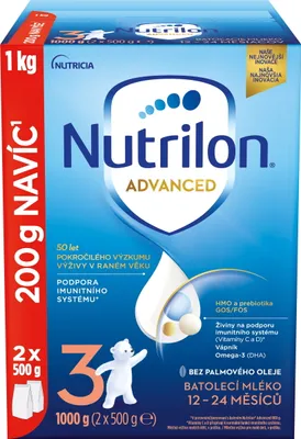 Obrázek produktu pro Nutrilon 3 Advanced batolecí mléko 1 kg, 12+
