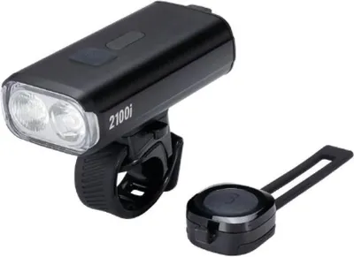 Immagine prodotto di BBB StrikeDuo 2100 i Luce anteriore 2100 lumen, 8 modalità, batteria 6700 mAh (USB-C), Al...