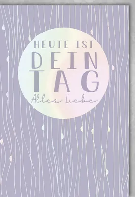 Produktbild von Geburtstag - Glückwunschkarte im Format 11,5 x 17 cm mit Umschlag