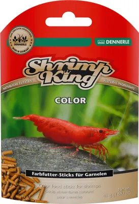 Image de Dennerle Shrimp King Color 45g - Aliment coloré spécial en sticks pour crevettes