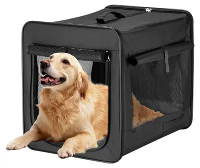 Produktbild von Transportbox für Hunde, faltbar - XXL, 106x71x81 cm - Polyester - Für große Hunde und Katzen