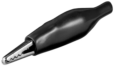 Produktbild von Goobay Tools Krokodilklemme, Länge 32,5 mm, schwarz, 10 Stk. im Plastikbeutel