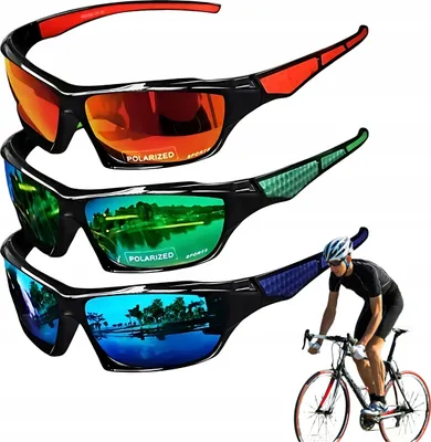 Image de Lunettes de soleil de vélo de sport pour hommes Protection UV400 Polarisées
