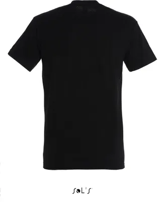 Produktbild von SOL'S Herren T-Shirt Basic Shirts Baumwolle Kurzarm Rundhals Tee, Größe:M, Farbe:Deep Black