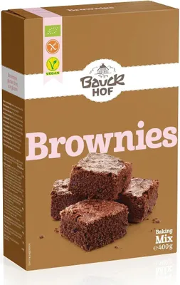 MIESZANKA NA BROWNIE BEZGLUTENOWA BIO 400 g - BAUCK HOF