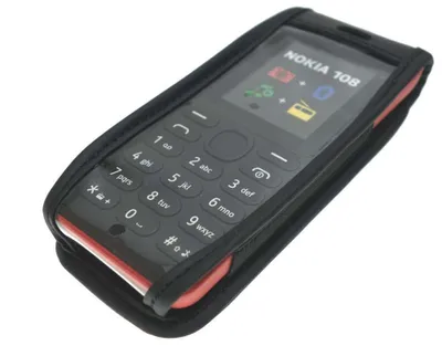 Zdjęcie produktu dla Ledertasche mit Gürtelclip für Nokia 106