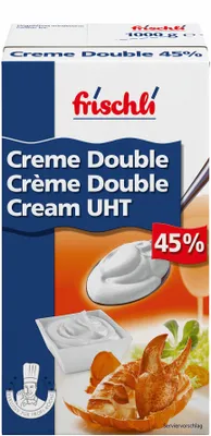 Obrázok produktu pre Frischli Creme Double 45% Krémová smotana pre maximálnu chuť 1000g