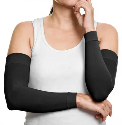 Produktbild von Arm Kompressionsstrumpf 15-20 mmHg Atmungsaktiv Schwarz X-Large 1 Paar