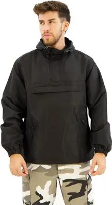 Image de Brandit - WINDBREAKER Pull-Over blouson coupe-vent noir - L