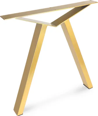 Obrázek produktu pro 2 x rám stolu Stolové ližiny Stolová podnož Stolové nohy A - rám 70x72 cm Zlatý