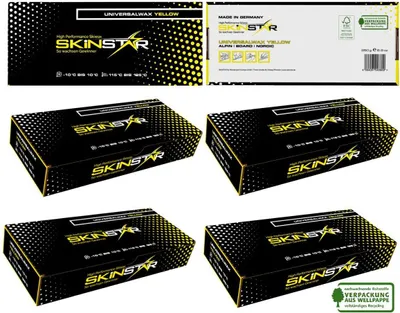 Zdjęcie produktu dla SKINSTAR Universal Wax YELLOW EDITION Wosk do nart i biegówek 1000g