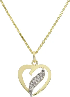 Produktbild von Herzanhänger Gold 333 Zirkonia JL20-02-1164 JuwelmaLux