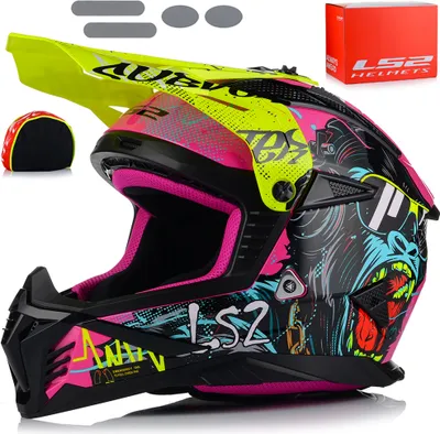 Produktbild von LS2 MX708 Fast II Gorilla Motocross Helm, bunt, 3XL (65/66)