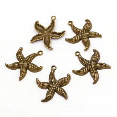 Produktbild von MIXFORM Seestern Anhänger Metall Schmuckherstellung Bronze Optik