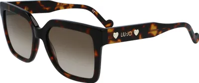 Produktbild von Elegante Damensonnenbrille mit quadratischen Gläsern in Braun