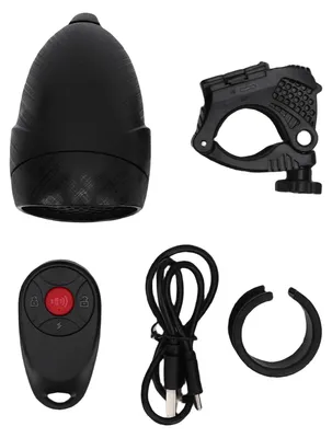 Immagine prodotto di Clacson elettrico per bicicletta con luce, da 80 a 108 dB, molto potente, ideale per progetti fai-da-te, con funzione antirubamento, grado di protezione IP65, impermeabile, con telecomando da montare sul manubrio per una facile utilizzo durante la pedalata