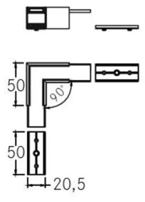 Zdjęcie produktu dla Brumberg 53059070, Biały, Aluminium, 50 mm, 33 g, 25,1 mm