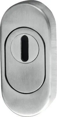Produktbild von Schutzrosette PZ oval edelstahl/satiniert für Haus + Wohnungseingangstüren