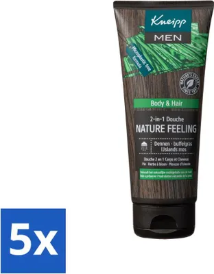 Produktbild von Kneipp - Duschgel - Men - Natürliches Gefühl - 2-in-1 - 200 ml - Vorteilspack - 5 Stücke