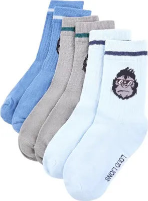 Produktbild von dkd-home-decor Kindersocken 5er Pack, EU 23-26, Baumwolle, Hellblau/Mittelblau/Hellkhaki