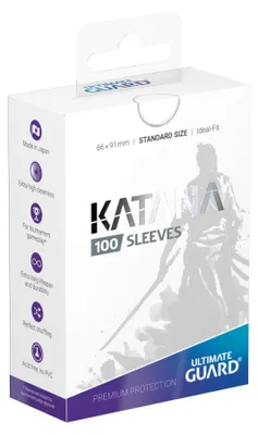 Produktbild von ULTIMATE GUARD Katana Sleeves Standard Size, Kartenhülle, Schwarz, 100 Stück(e)