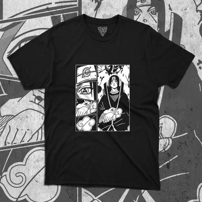 Obrázok produktu pre Tricka s potlacou, panske tricko NARUTO ITACHI UCHIHA BLACK EDITION 10303