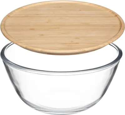 Produktbild von Glasdosen mit Bambudeckel 2,5l robust multifunktional