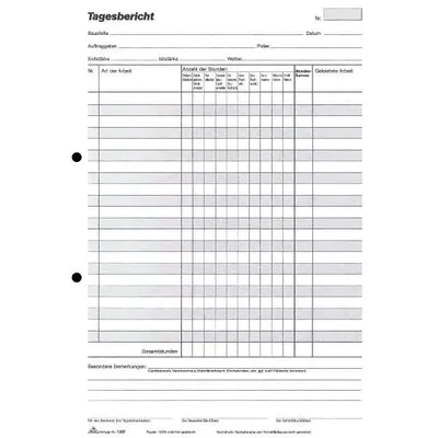 Produktbild von RNK Bautageblock A4 2x50Bl 4002871130707
