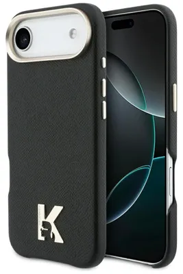Produktbild von KARL LAGERFELD case passend für IPHONE 17 Air kompatibel mit MagSafe KLHMP17M5PGFKHGK (PU FW W/ KHead Logo) black