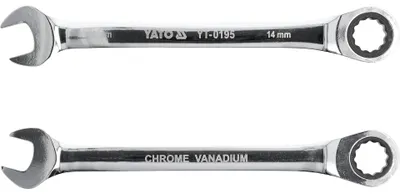 Obrázek produktu pro Yato YT-0195, 14 mm, Chrom, Ocel, Chrom, 5°, 190 mm