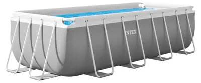 Produktbild von INTEX Frame Pool Aufstellpool Prism Rectangular 400x200cm Set mit Filterpumpe