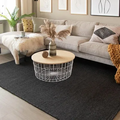 Image de Volero - Tapis en laine - Wise Anthracite - 160x230 cm