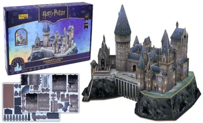 Zdjęcie produktu dla Puzzle 3D – Zamek Hogwart –  – 540302 – Licencja Harry Potter – 197 elementów – Od 8 lat