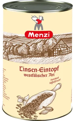 Produktbild von Menzi Linsen Eintopf westfälische Art Feinkost löffelfrisch 4200g