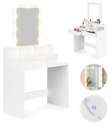 Immagine prodotto di Tavolo da toeletta con specchio, luci a LED, 3 colori