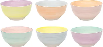 Productafbeelding van Cookinglife Kleine Kommen Pastel Harmony ø 12 cm - 6 Stuks