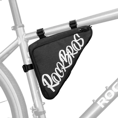 Immagine prodotto di ROCKBROS Borsa a triangolo per bicicletta Borsa portatile per telaio MTB idrorepellente 1,4L nero