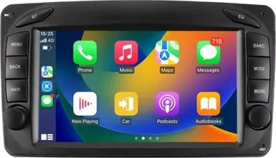 Immagine prodotto di Autoradio con Bluetooth e CarPlay per Mercedes-Benz CLK W209, C-W203, G-W463, W208, A-W168, Viano, Vito e Vaneo – compatibile con Apple e Android – impianto stereo con sistema di navigazione – 2 GB di RAM, 32 GB di memoria