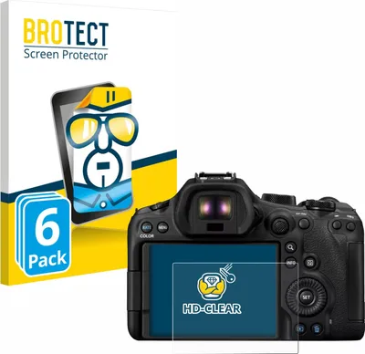 Produktbild von 6x Für Canon EOS R6 Mark III Schutzfolie BROTECT Displayschutz Display Schutz Folie Klar Transparent