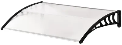 Produktbild von Outsunny Vordach für Haustür Überdachung 90 x 150cm Haustürdach aus Polycarbonat