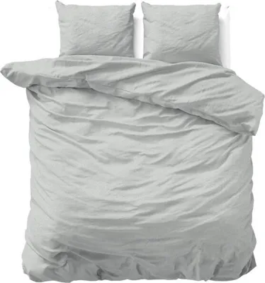 Productafbeelding van Sleeptime 100% Flanel, kleur grijs, afmetingen 240 x 200/220 cm