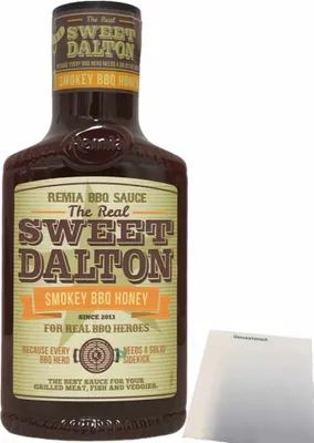 Produktbild von REMIA Sweet Dalton Smokey Honey Sauce (450ml Flasche) + usy Block