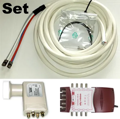 Produktbild von Wittenberg Sat Set Quattro 3 in 1, Quattro-Kabel, Multischalter und Quattro LNB
