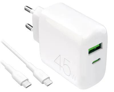 Image de PURO Kit charge 45W USB‑A/USB‑C + câble USB‑C