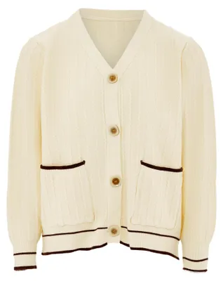 Produktbild von AODA damen strickjacke - beige, XS/S