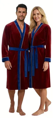 Productafbeelding van Currero Badjas Heren Bordeauxrood S