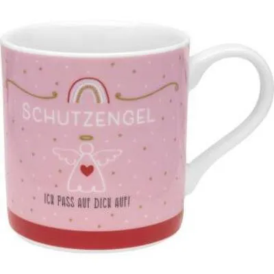 Produktbild von Sheepworld Schutzengel rosa, Einzelbild, 0,45 l, Pink, Rot, Weiß, Porzellan, Universal, 1 Person(en)
